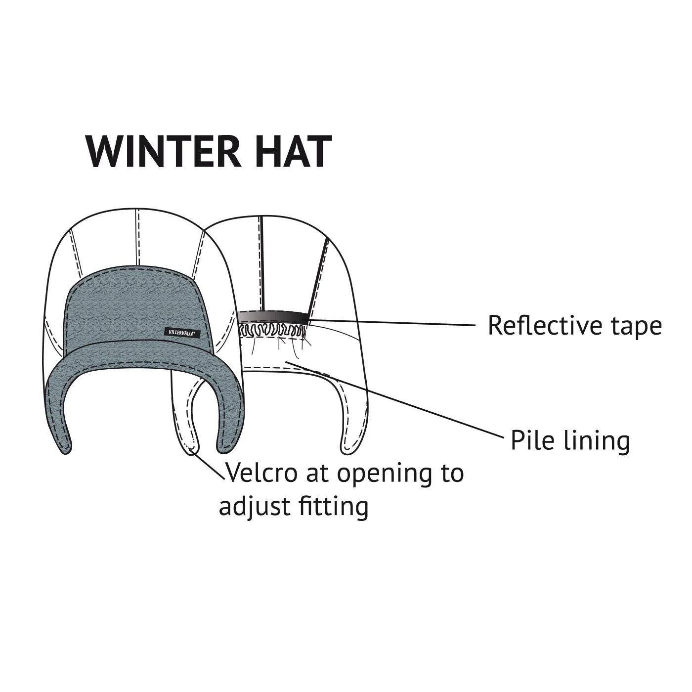 Functional Winter Hat - Plum