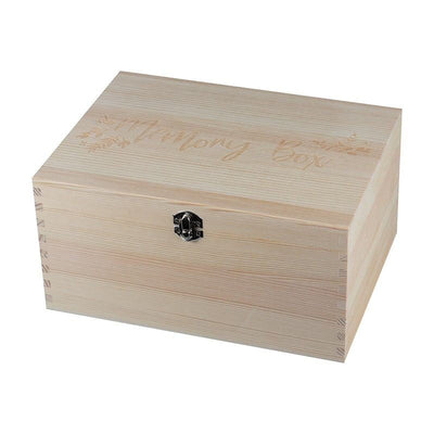 Wooden Baby Memory Keepsake Box