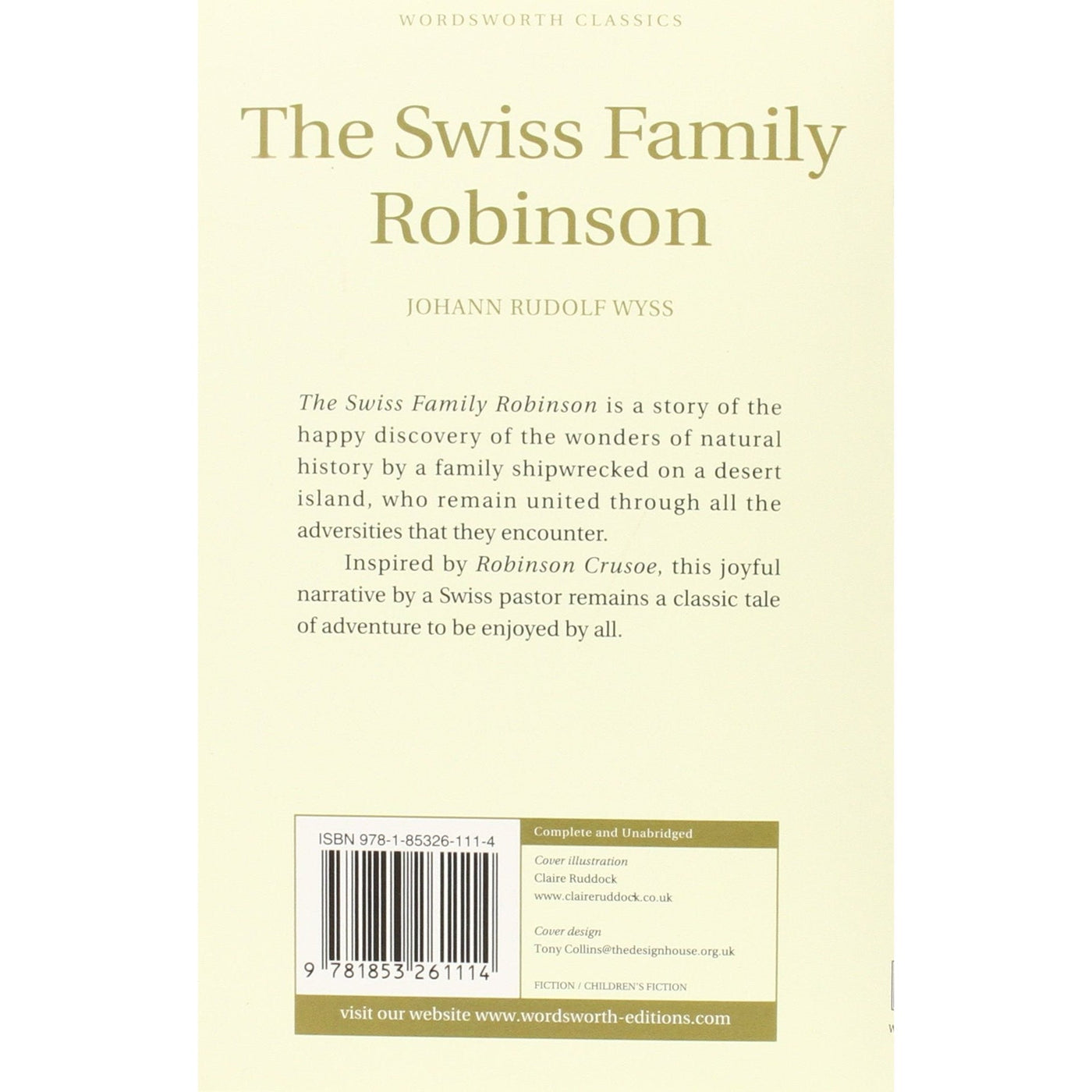 Swiss Family Robinson - Johann Rudolf Wyss