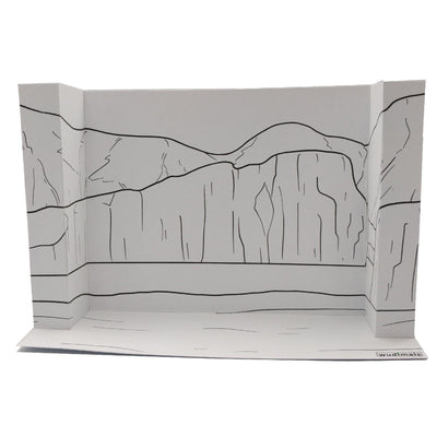 Wudimals® Icescape Habitat Diorama - Black & White (Digital File)