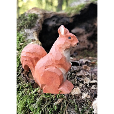 Wudimals® Red Squirrel Wooden Figure