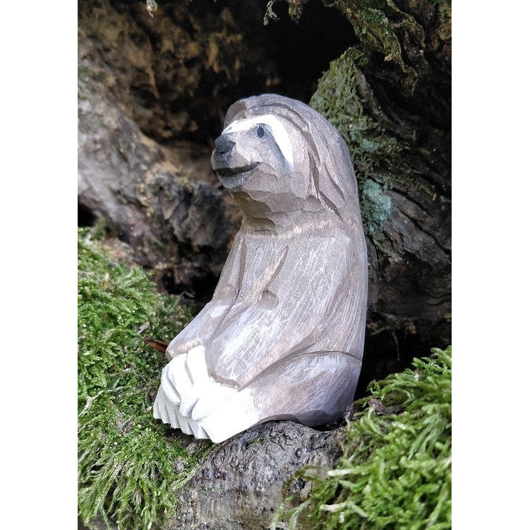 Wudimals® Three Toed Sloth Wooden Figure