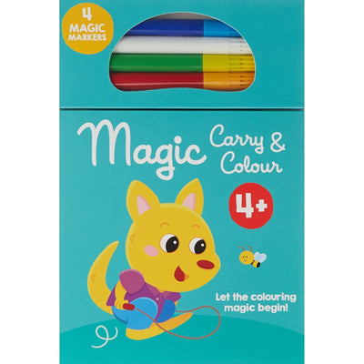 Magic Carry Colour Book - Green Kangaroo