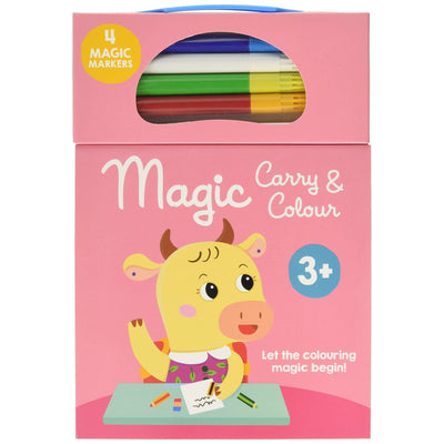 Magic Carry & Colour Book - Pink Cow