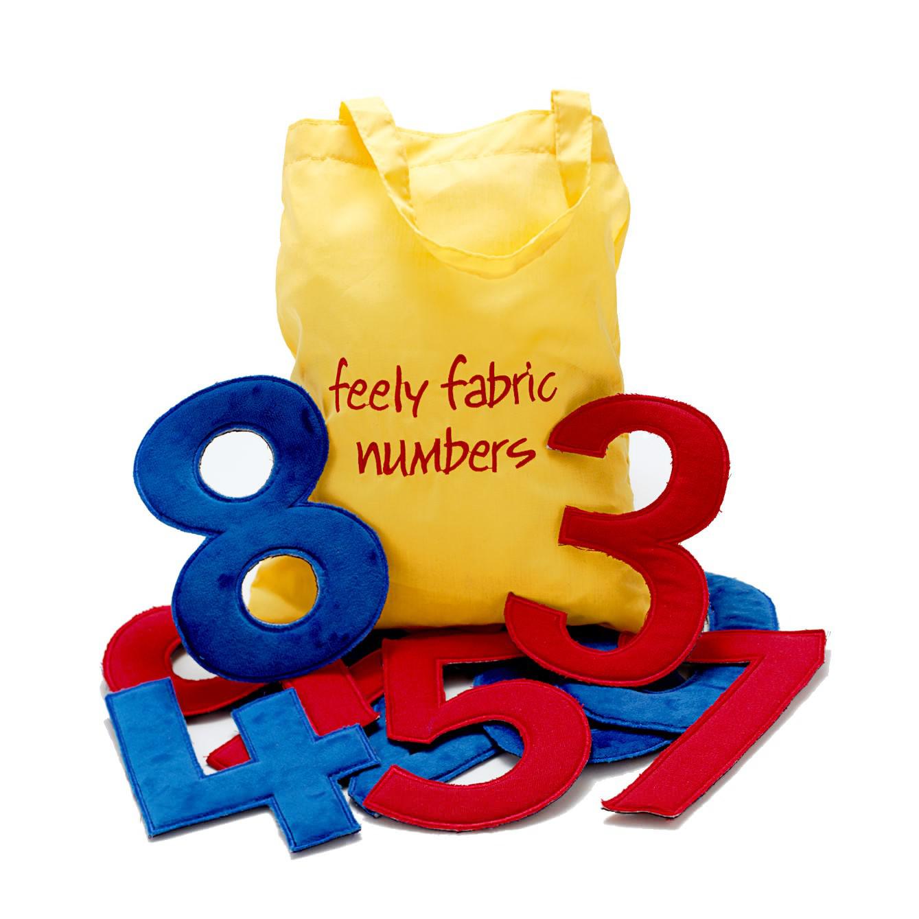 Feely Fabric Numbers - Yellow Door