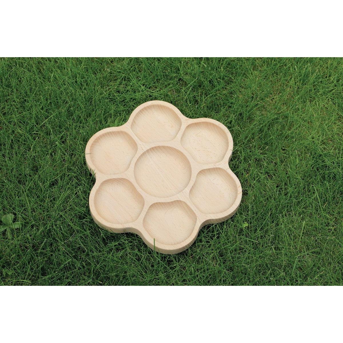 Natural Flower Tray (6 Sections) - Yellow Door