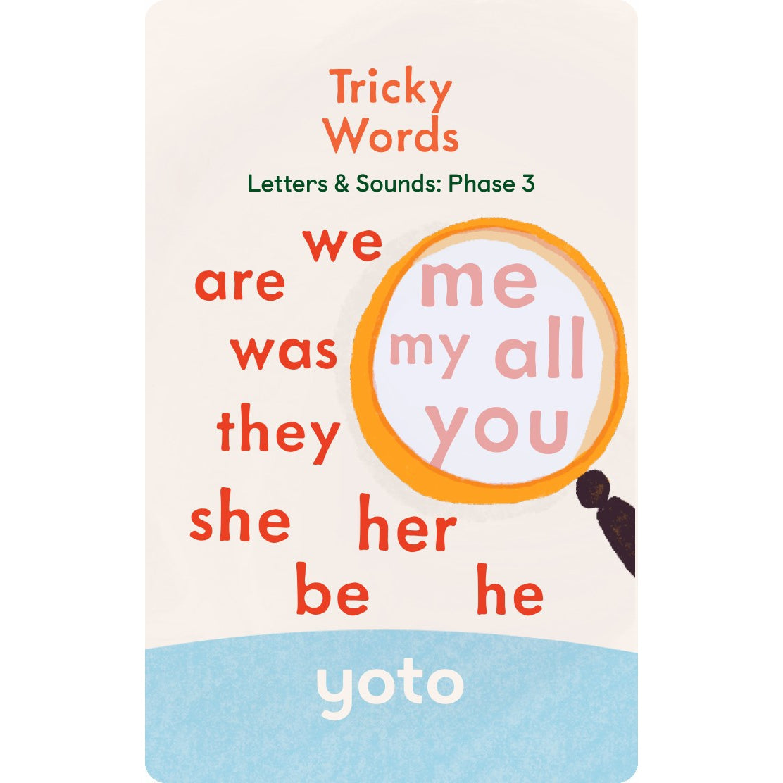 Yoto Cards - Phonics Letters and Sounds - Phase 3 - Cards for Yoto Audio Player