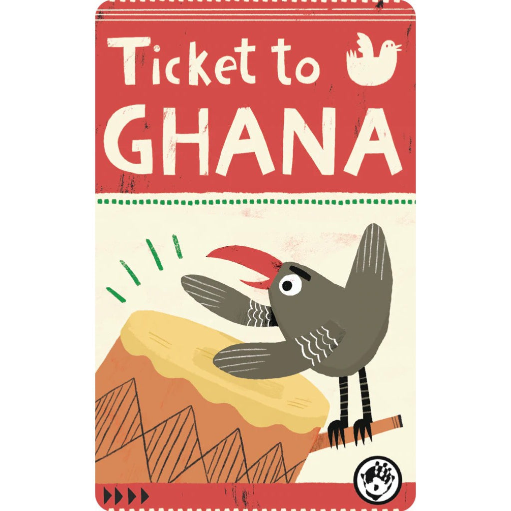 Yoto Card - Ticket to Ghana - Child Friendly Audio Music Card for the Yoto Player