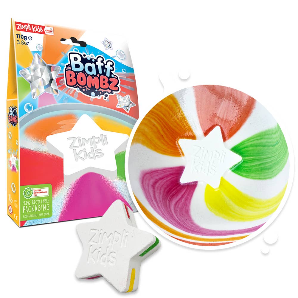 Kids Colour Surprise Shooting Star Baff Bombz -Bath Bomb Toy