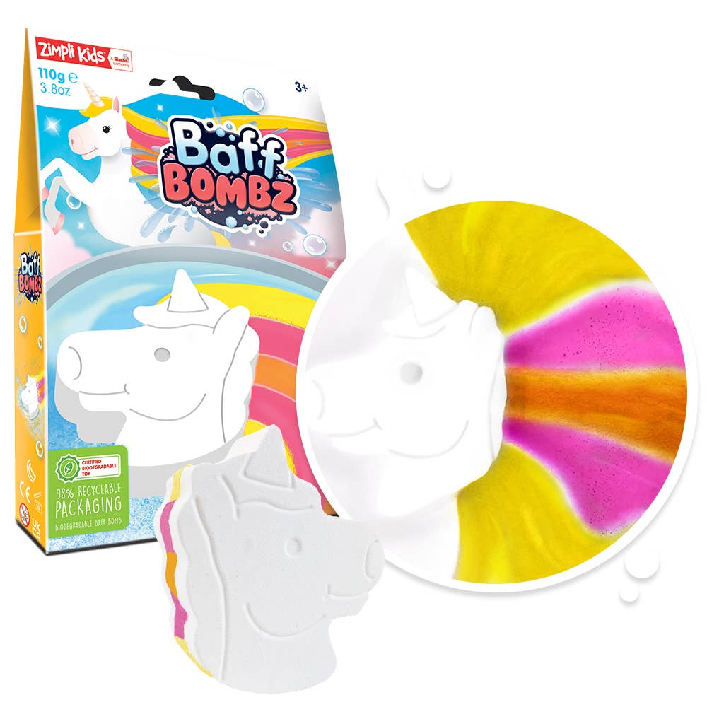 Kids Colour Surprise Unicorn Baff Bombz - Kids Bath Bomb Toy
