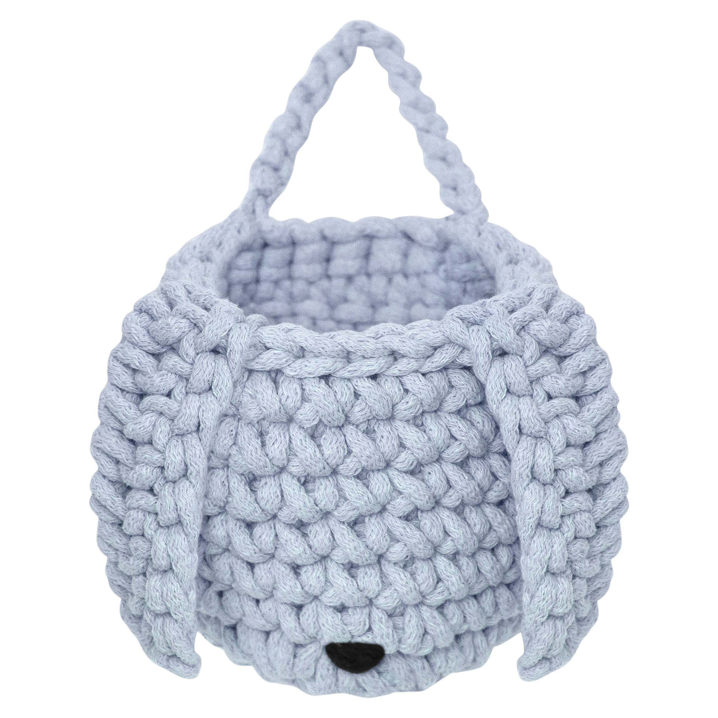 Crochet Bunny Basket | Marl Blue
