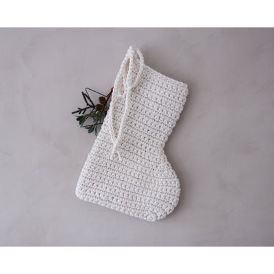 Crochet Christmas Stocking | Ivory