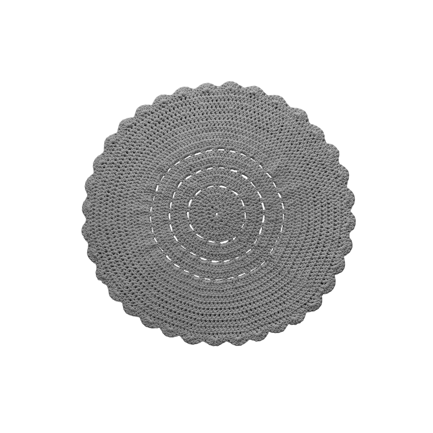 Crochet Doily Rug | Dark Grey