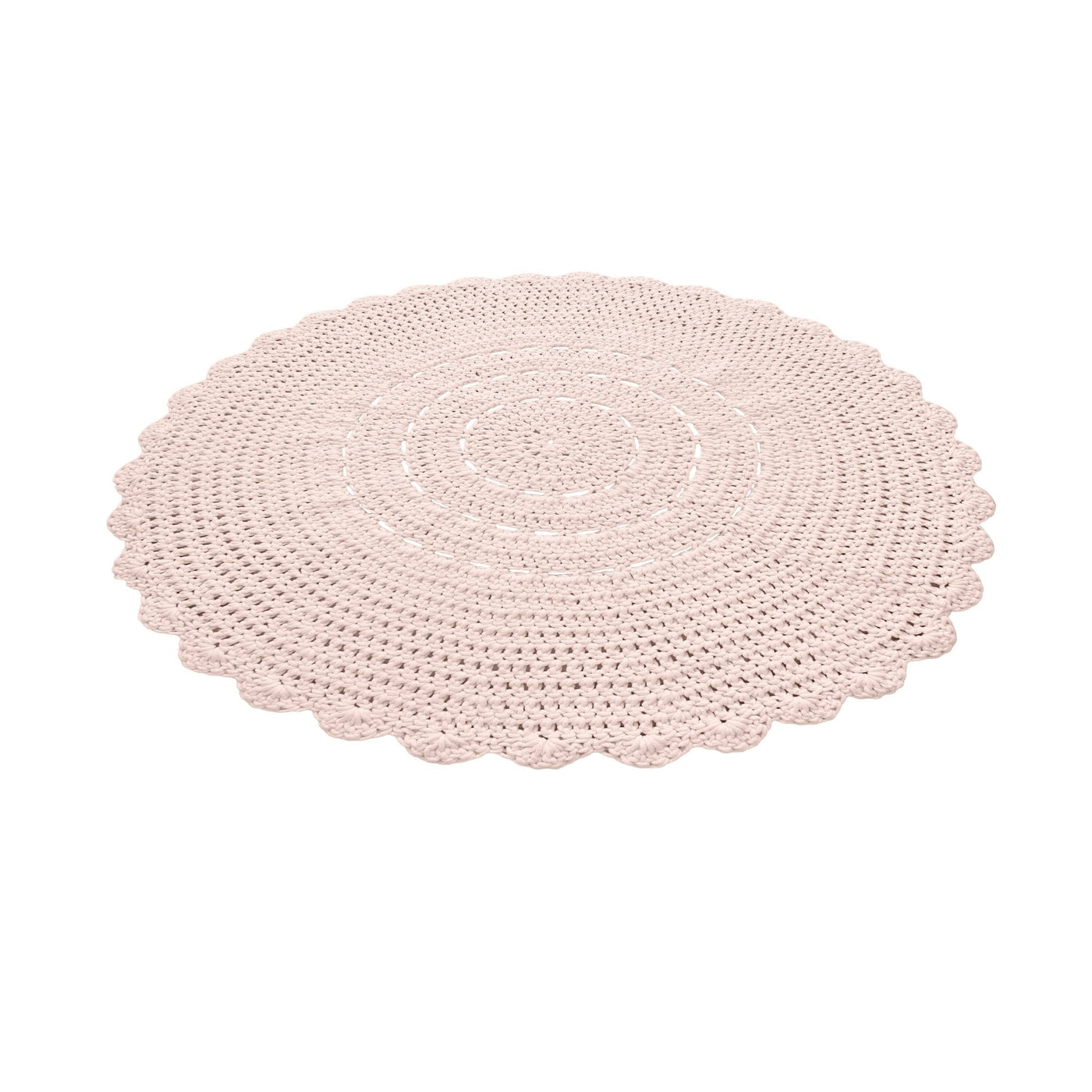 Crochet Doily Rug | Pale Pink
