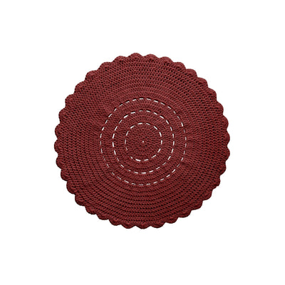Crochet Doily Rug | Terracotta