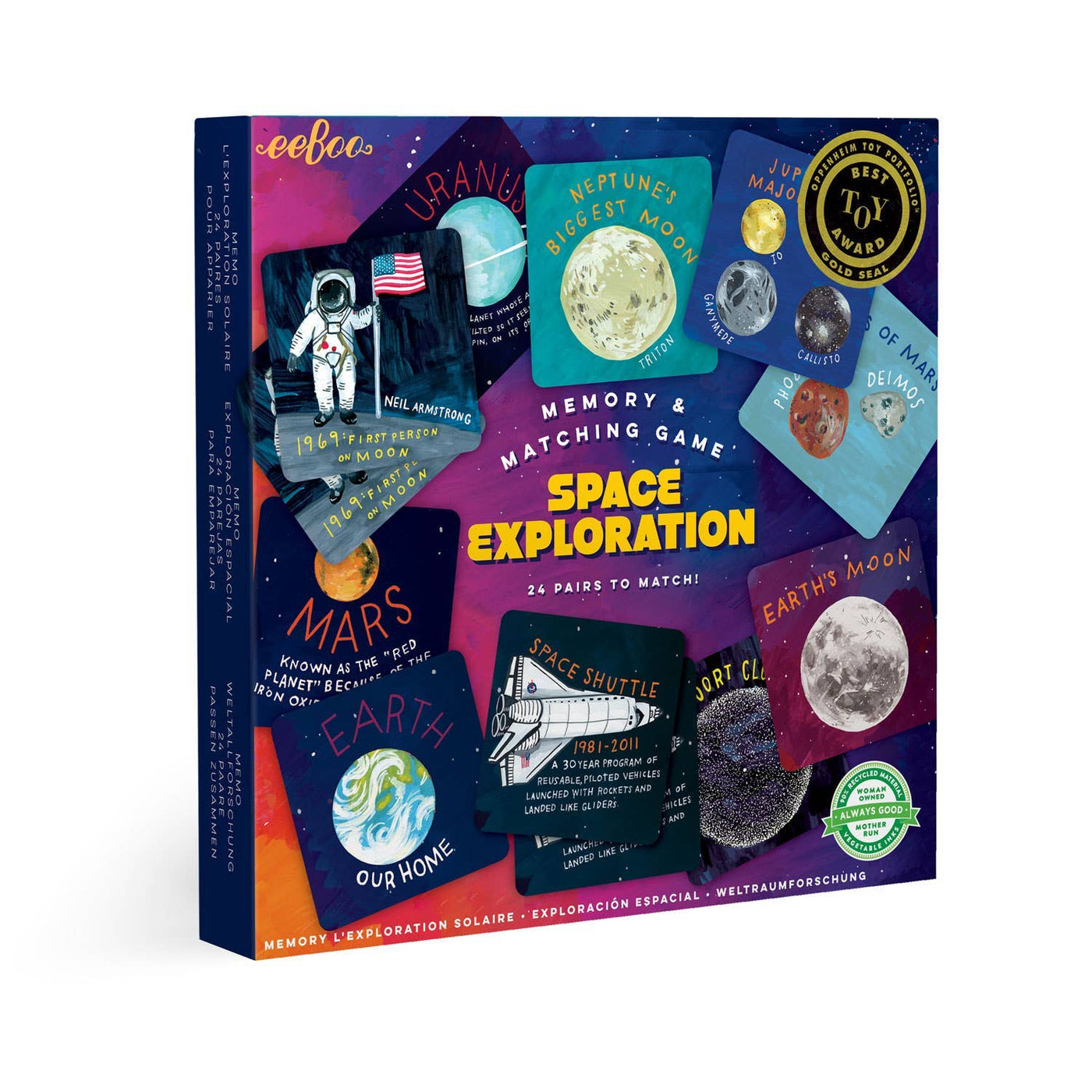 Eeboo Memory & Matching Game - Space Exploration