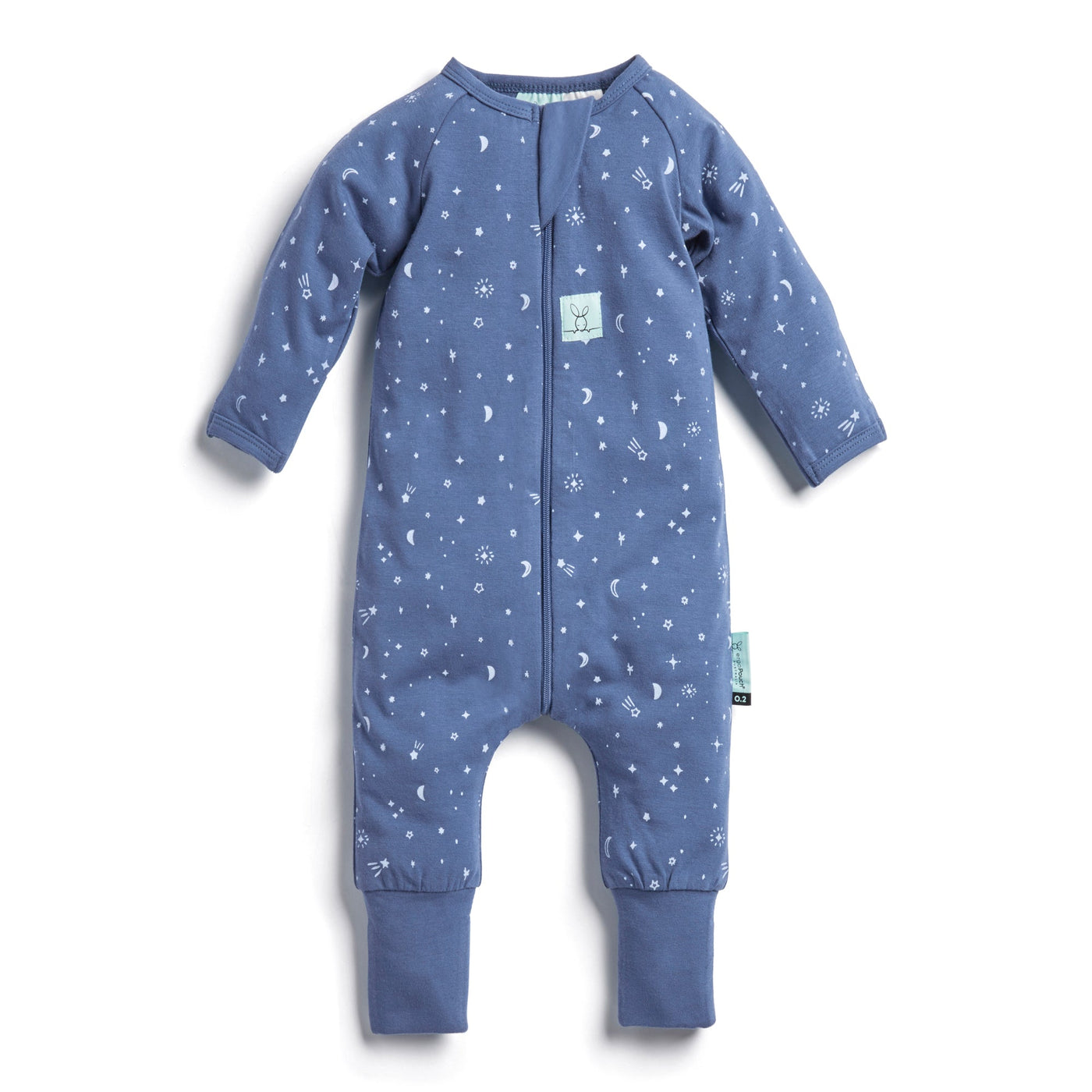 ErgoPouch - Layers Long Sleeve Babygrow - Night Sky - 0.2 TOG