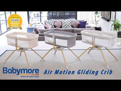 Air Motion Gliding Crib - Slate