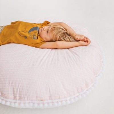 Minicamp Big Floor Cushion Rhombus Diamond Pink-minicamp-Yes Bebe
