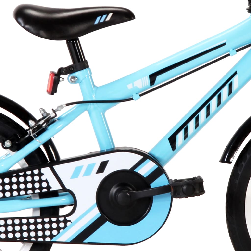 Kids Bike 16 inch Black and Blue-vidaXL-Blue-N/A-Yes Bebe