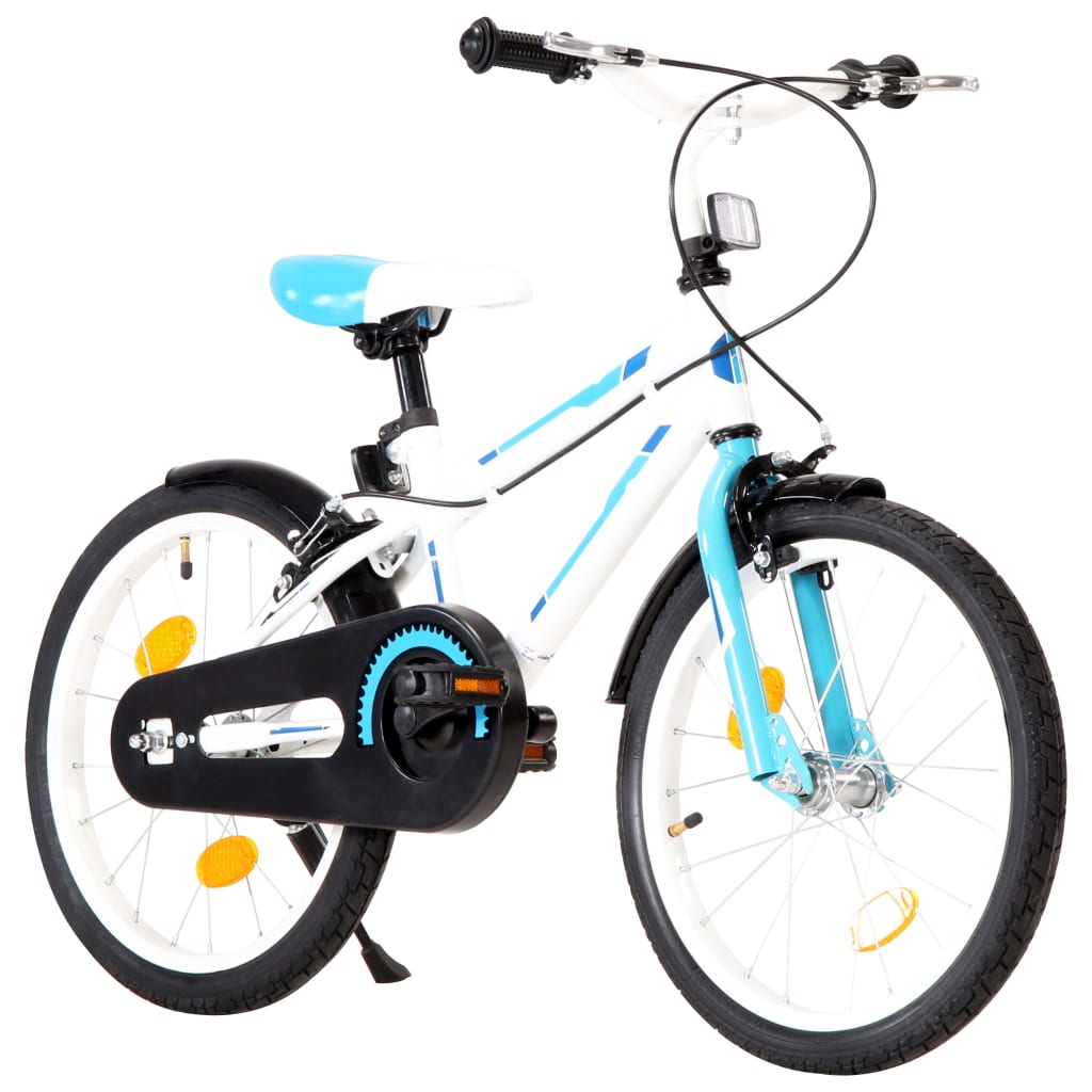 Kids Bike 18 inch Blue and White-vidaXL-Blue-n/a-Yes Bebe