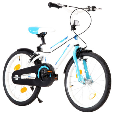Kids Bike 18 inch Blue and White-vidaXL-Blue-n/a-Yes Bebe