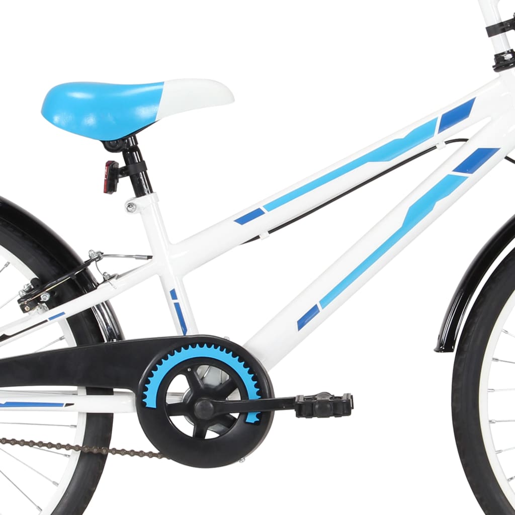 Kids Bike 24 inch Blue and White-vidaXL-Blue-n/a-Yes Bebe