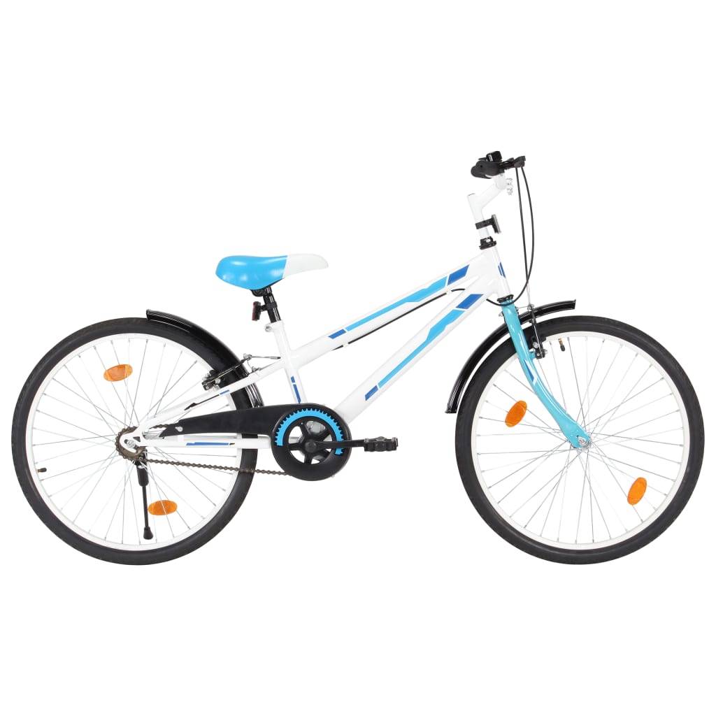 Kids Bike 24 inch Blue and White-vidaXL-Blue-n/a-Yes Bebe