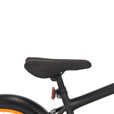 Kids Bike with Front Carrier 20 inch Black and Orange-vidaXL-Orange-n/a-Yes Bebe